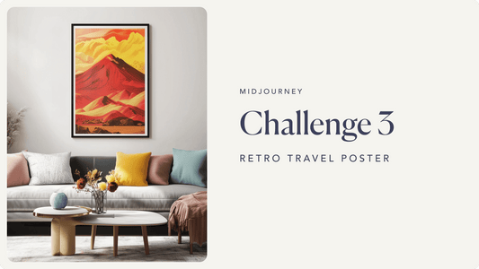 Retro Travel Poster with Midjourney - Week 3