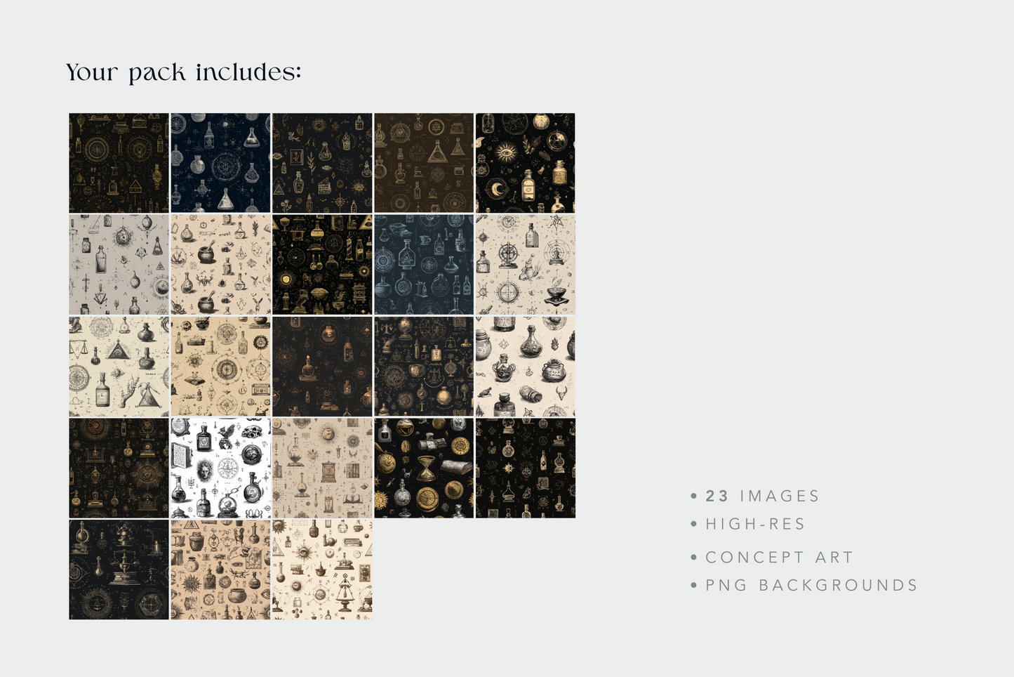 Alchemy Patterns - Stock Images