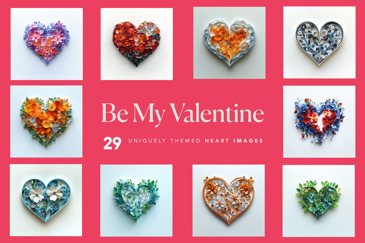 Be My Valentine - Hearts - Typedreams