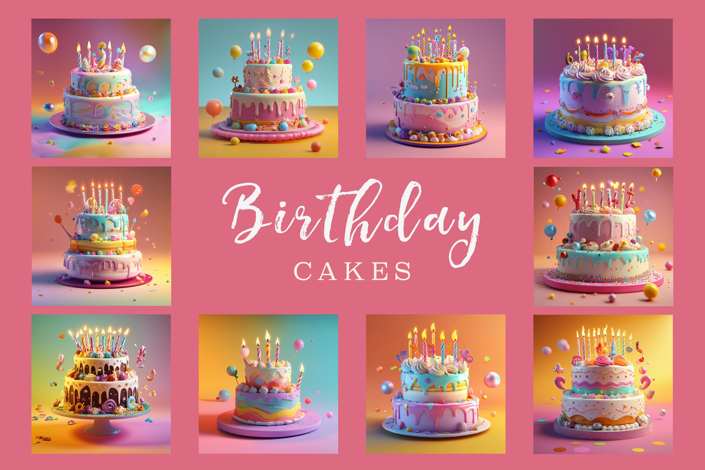 Birthday Cakes - Typedreams