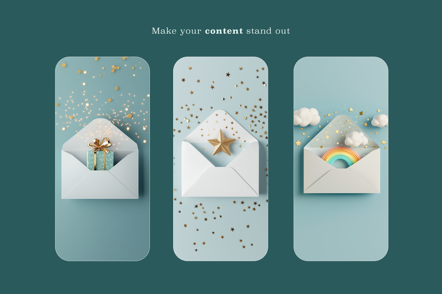 Envelopes of Celebration - Typedreams