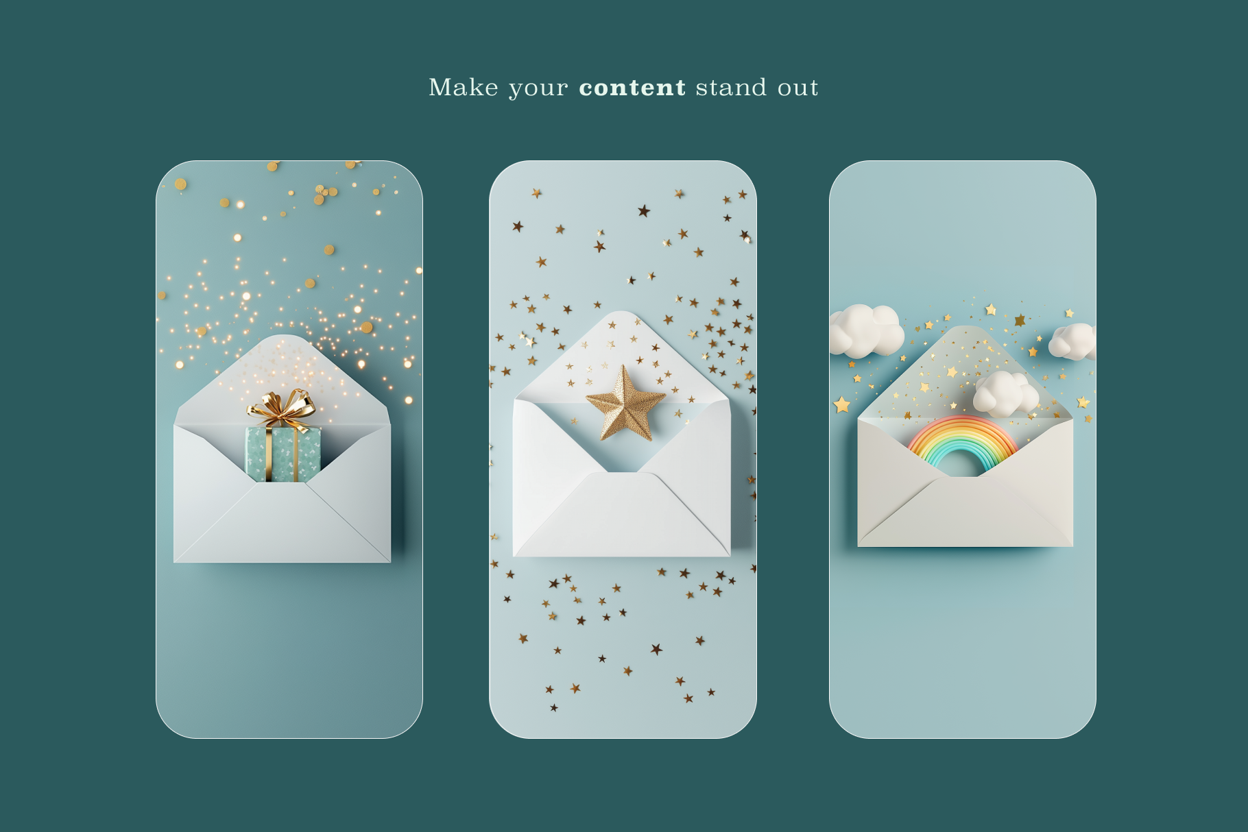 Envelopes of Celebration - Typedreams