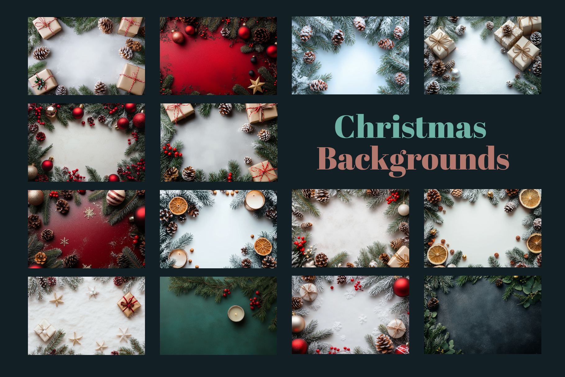 Merry Christmas Backgrounds - Typedreams