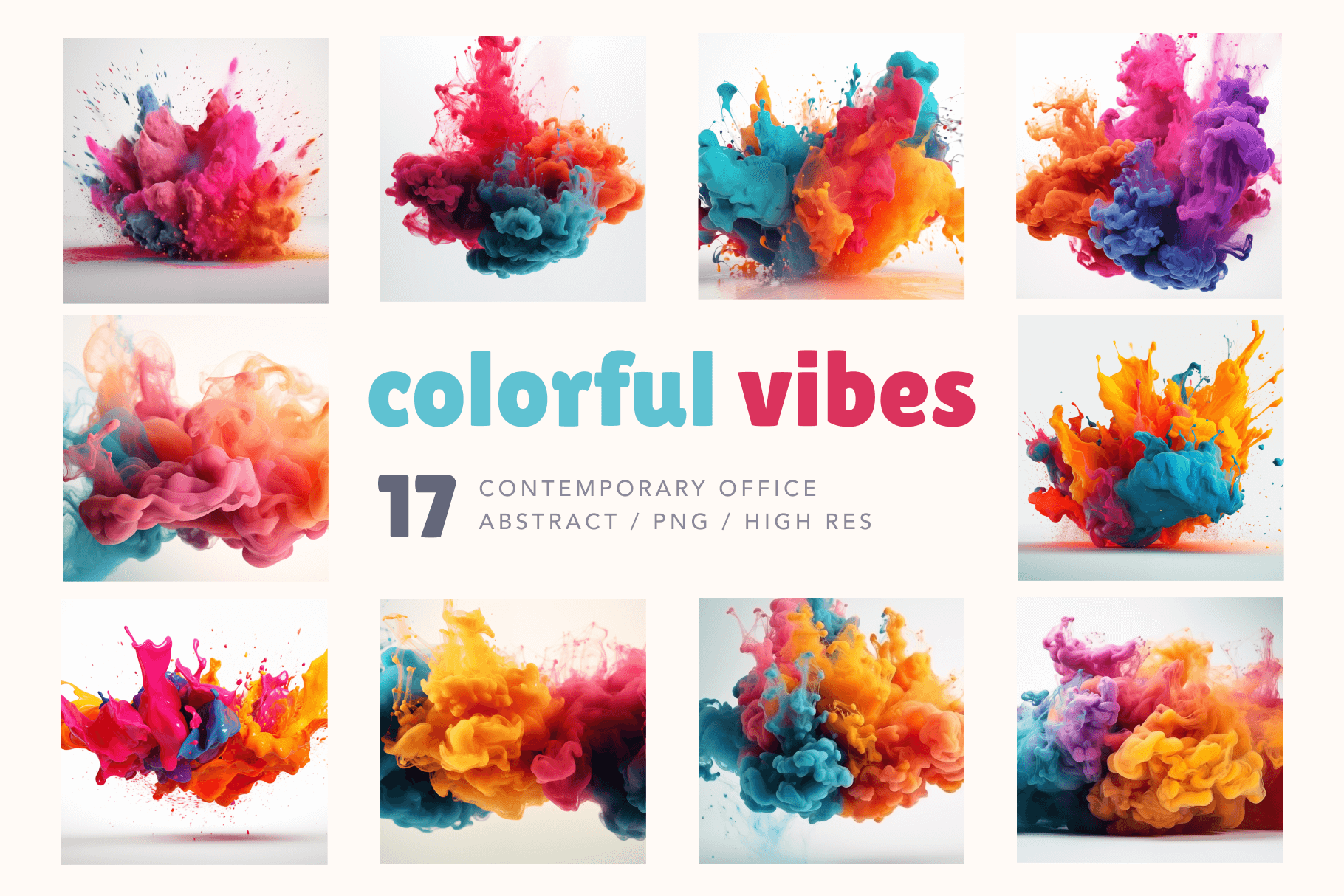 Colorful Vibes - Abstract Backgrounds - Typedreams