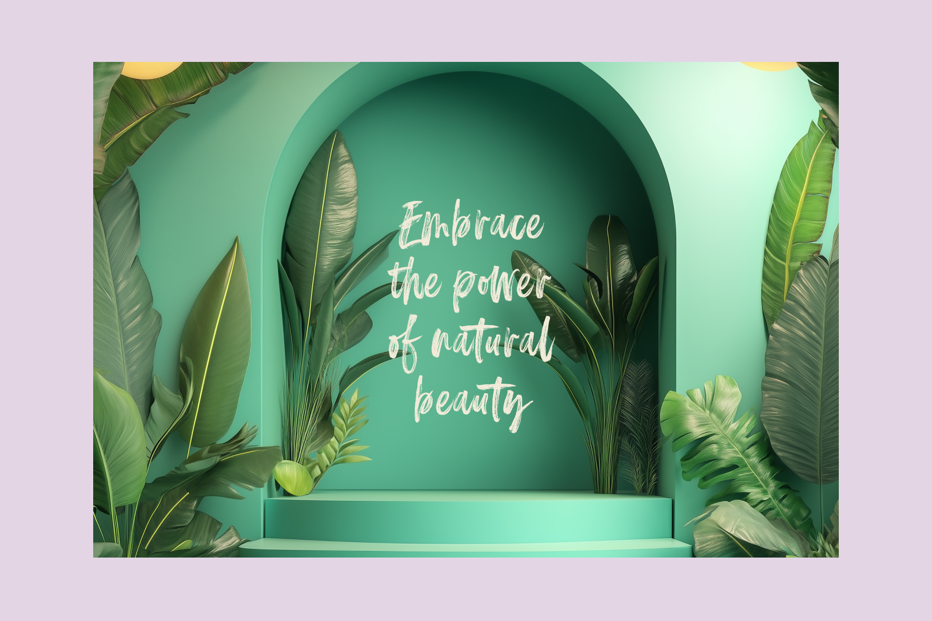 Foliage podium backgrounds