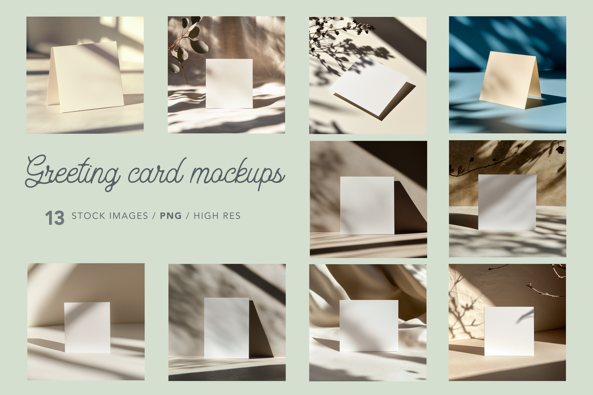 Greeting card mockup