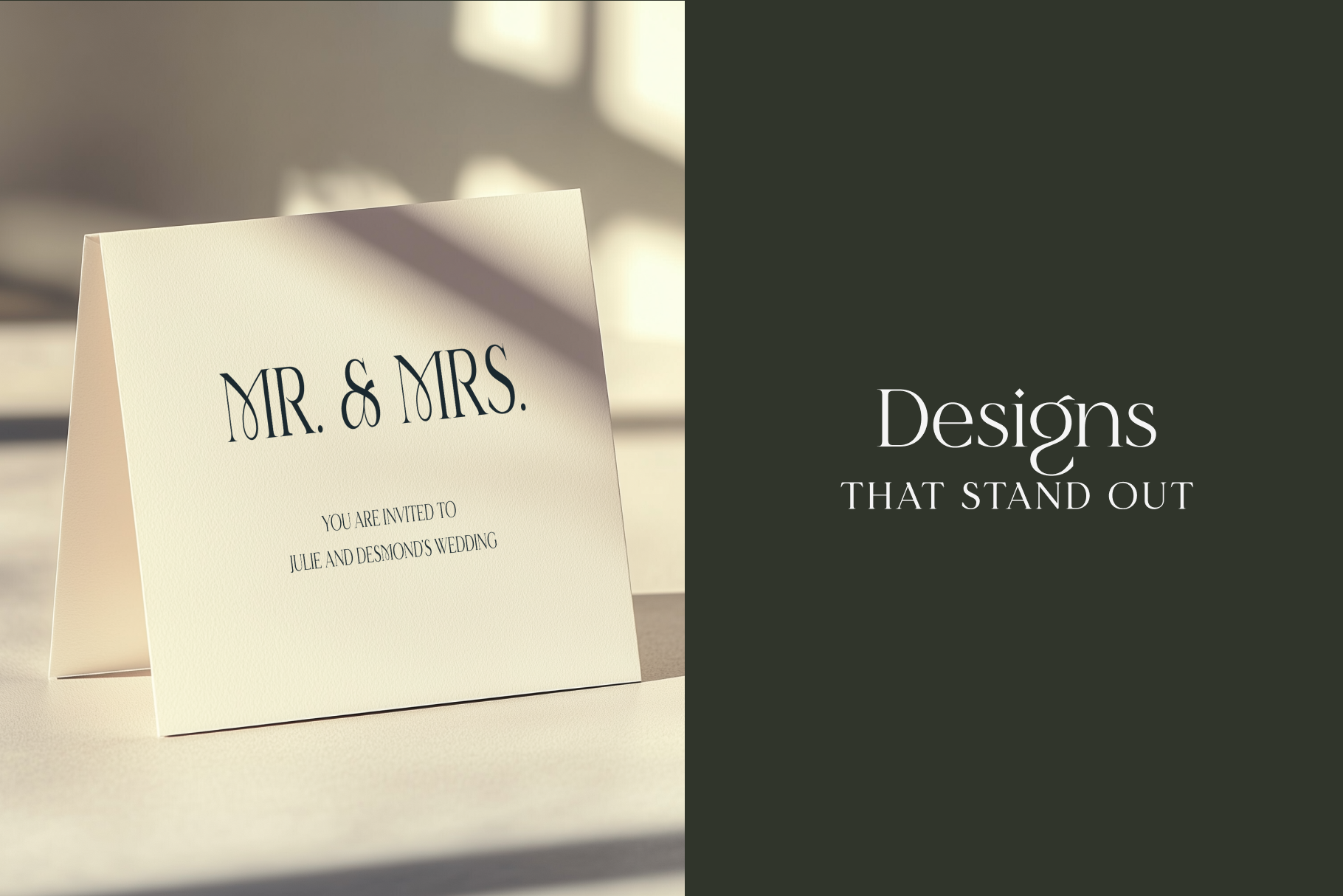 Greeting card mockup