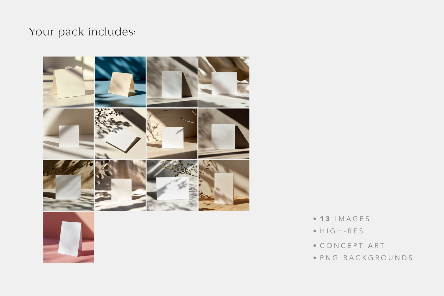 Greeting card mockup