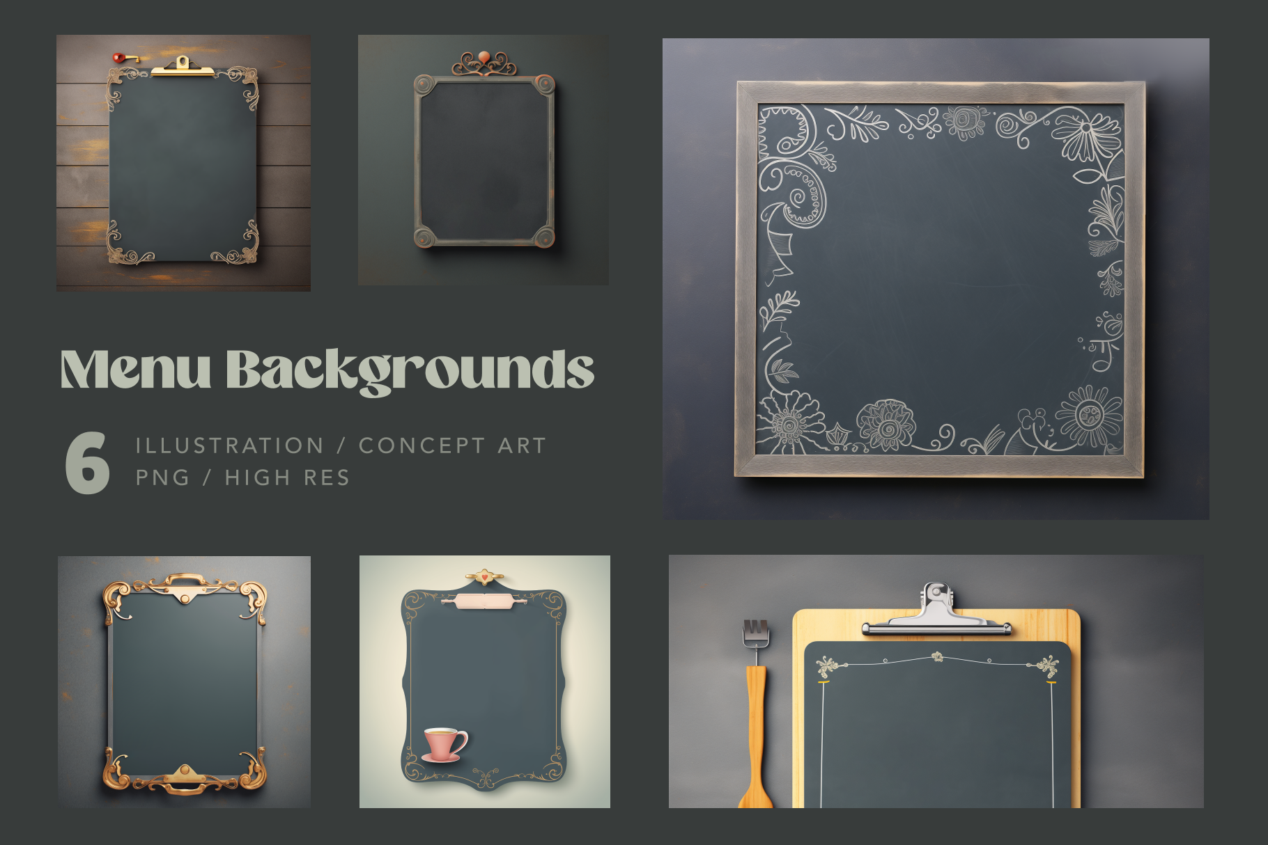 Menu Blackboard Backgrounds - Typedreams