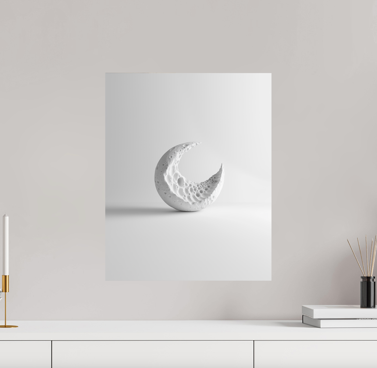 The moon artprint