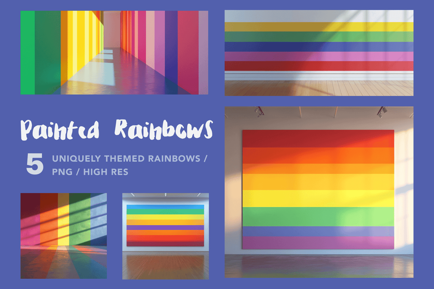 Painted Rainbows - Backgrounds - Typedreams