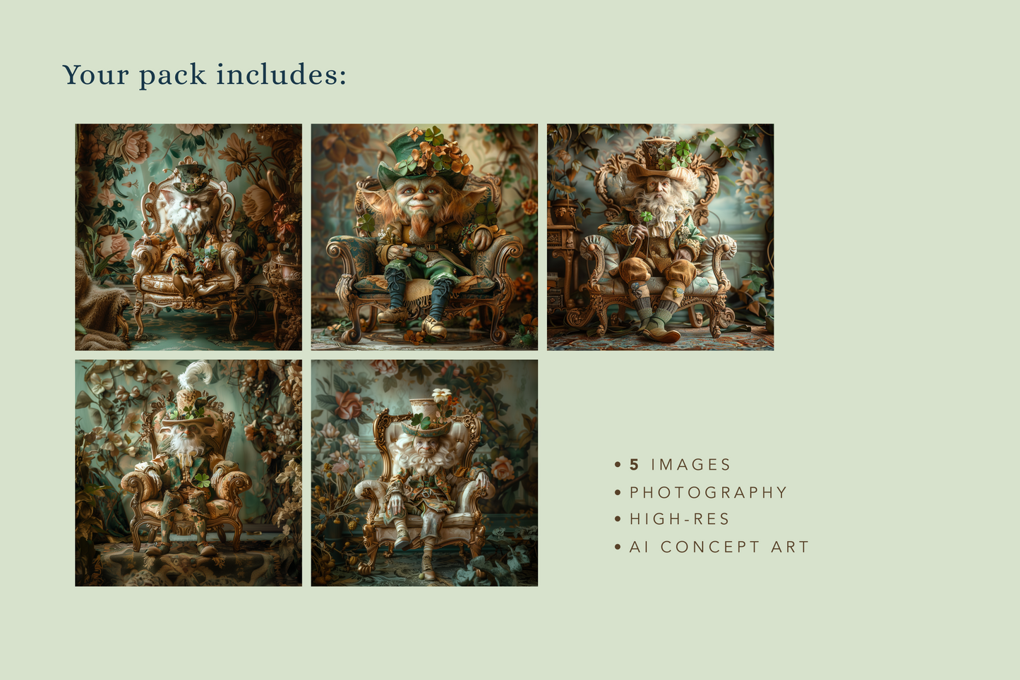 St. Patrick's Day Leprechauns - Stock Images