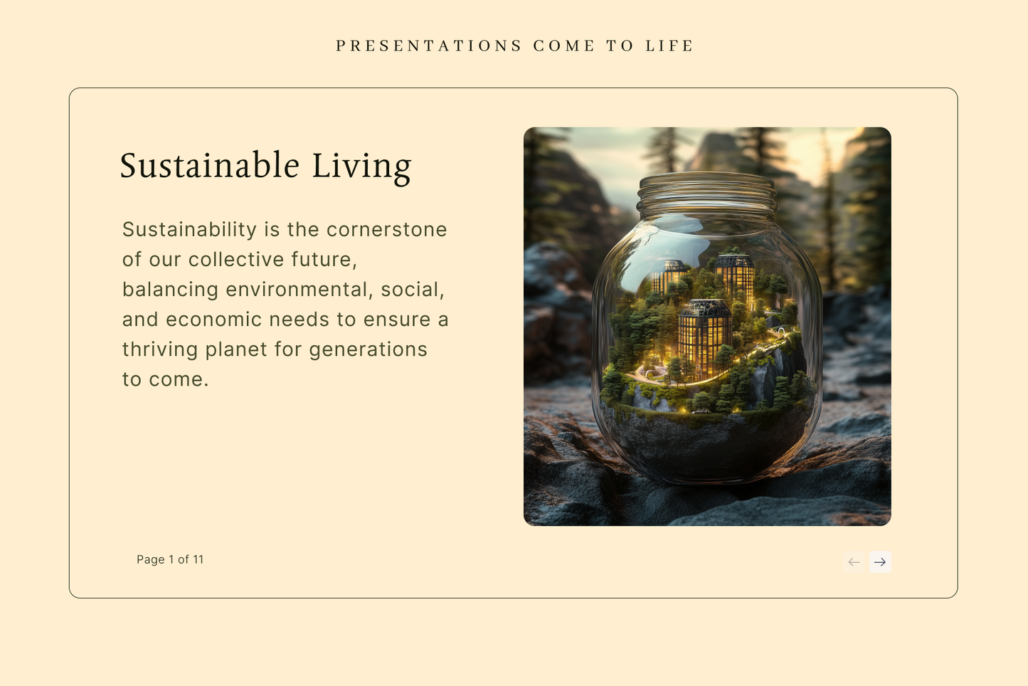 Sustainable Living - Typedreams