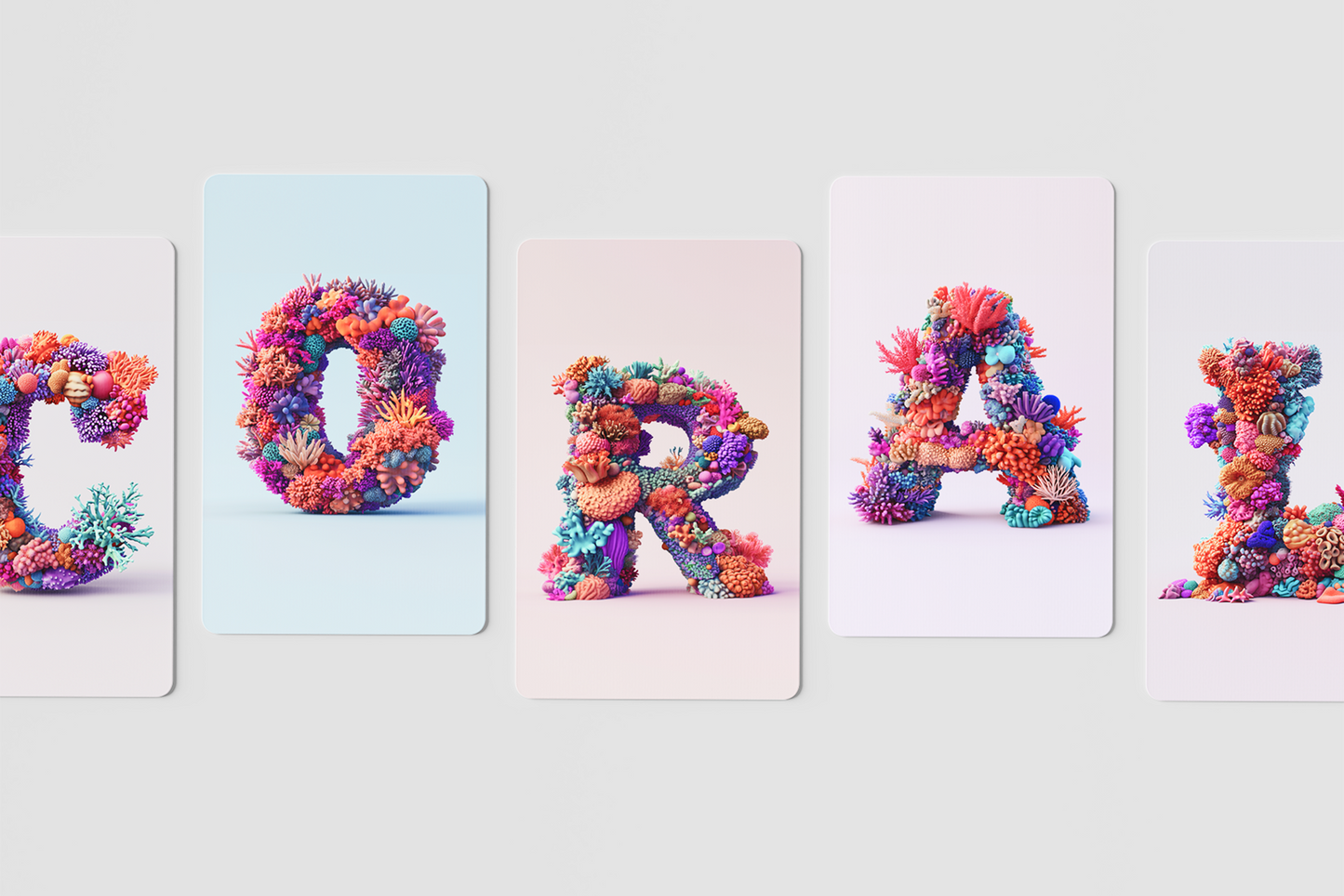 Coral Alphabet