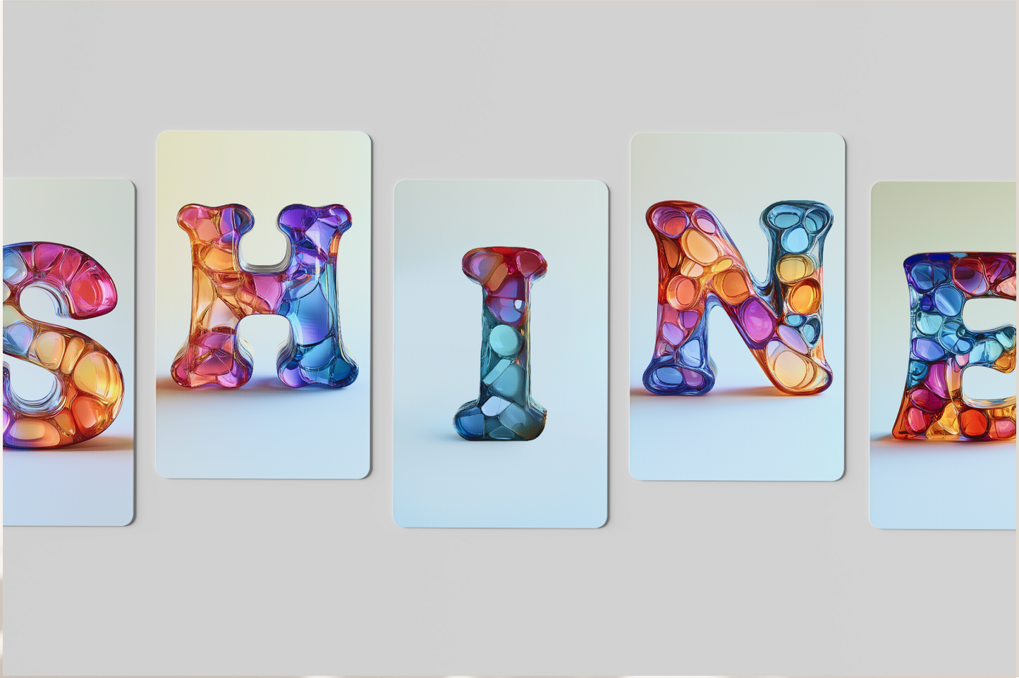 glass alphabet