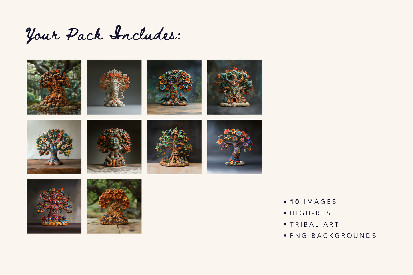 Trees of Life - Indigenous Clay Art - Typedreams