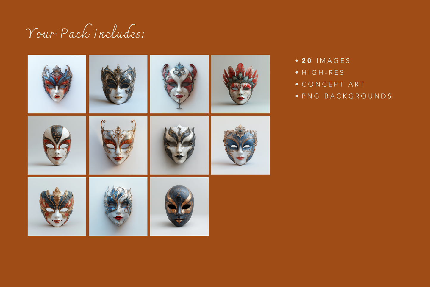 Venetian Masks - Typedreams
