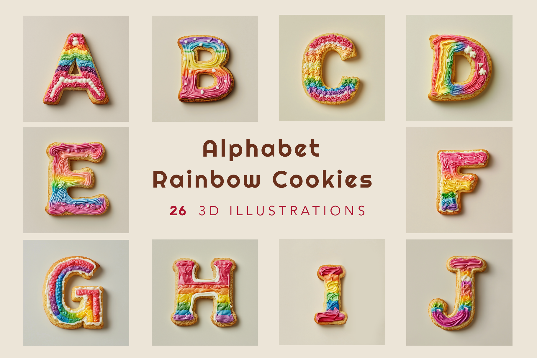 Alphabet Cookie images