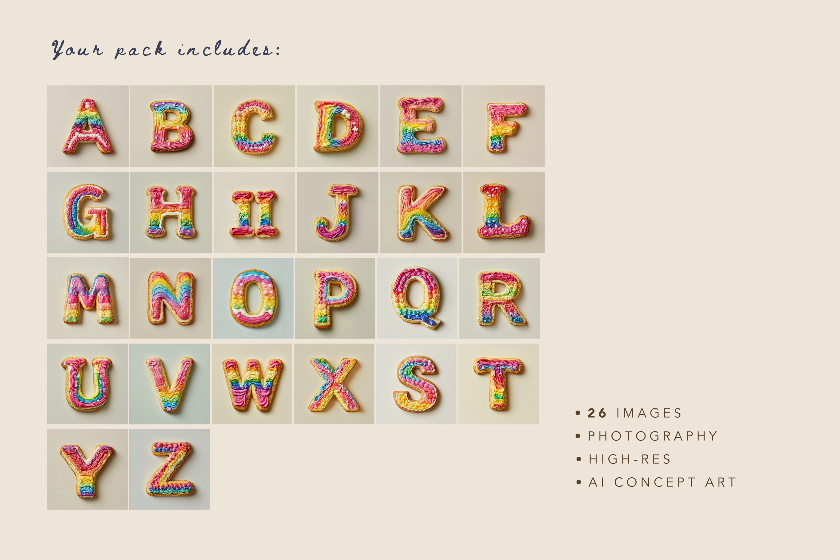 Alphabet Cookie images