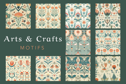 Arts & Craft Motifs - Typedreams  