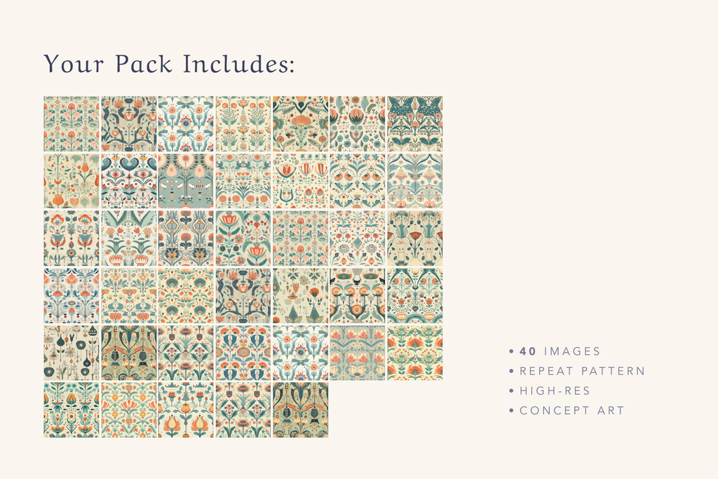 Arts & Craft Motifs - Typedreams  