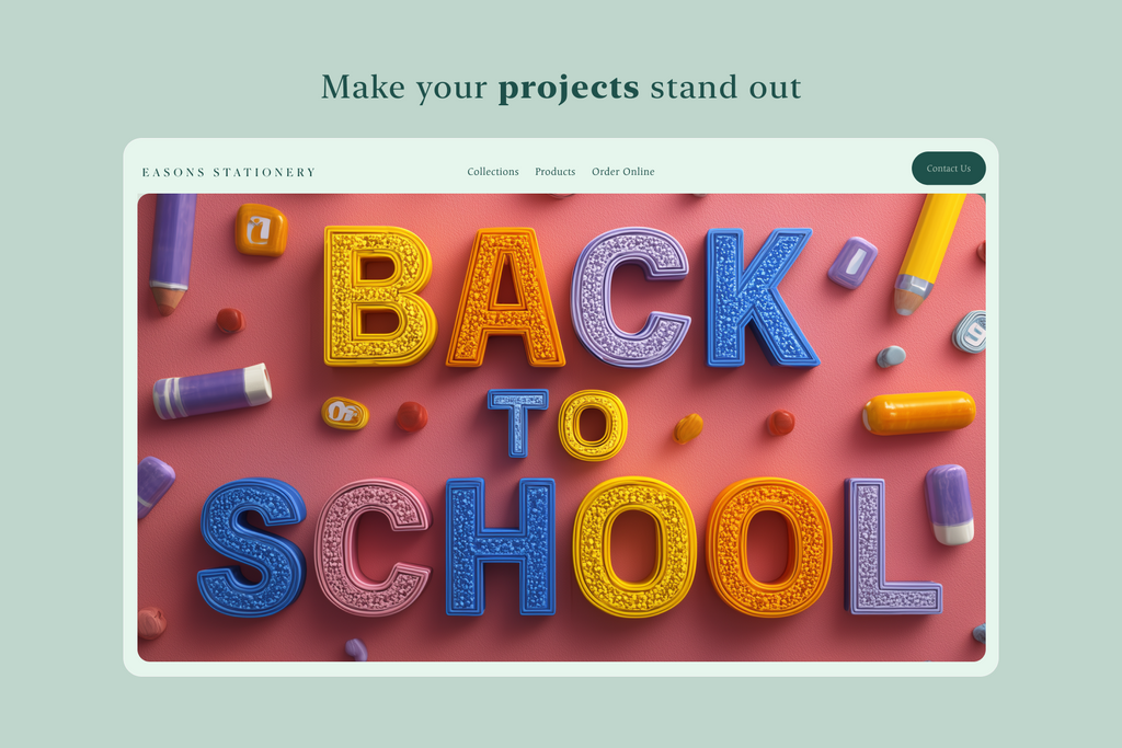 Back to School Lettering