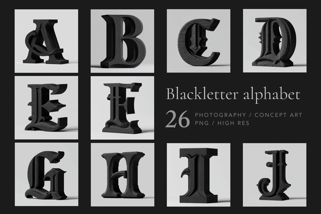 Blackletter Alphabet