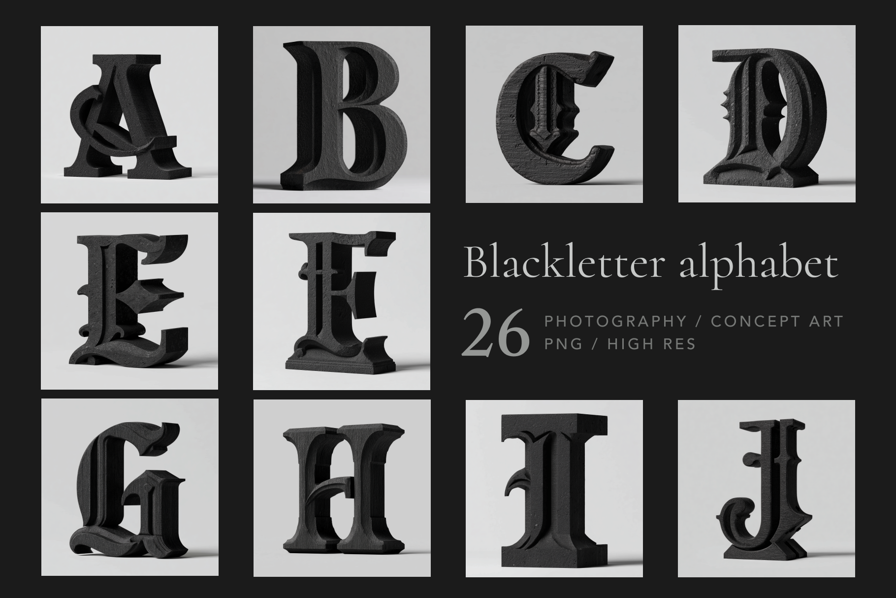 Blackletter Alphabet