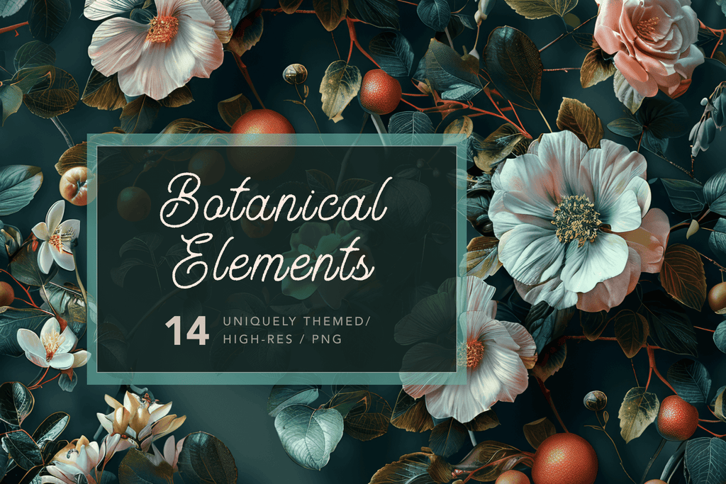Botanical Elements - Spring Patterns - Typedreams  