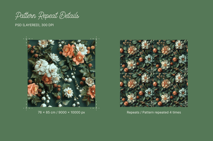 Botanical art tiles
