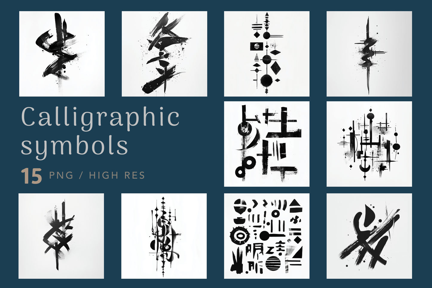 Calligraphy symbol images