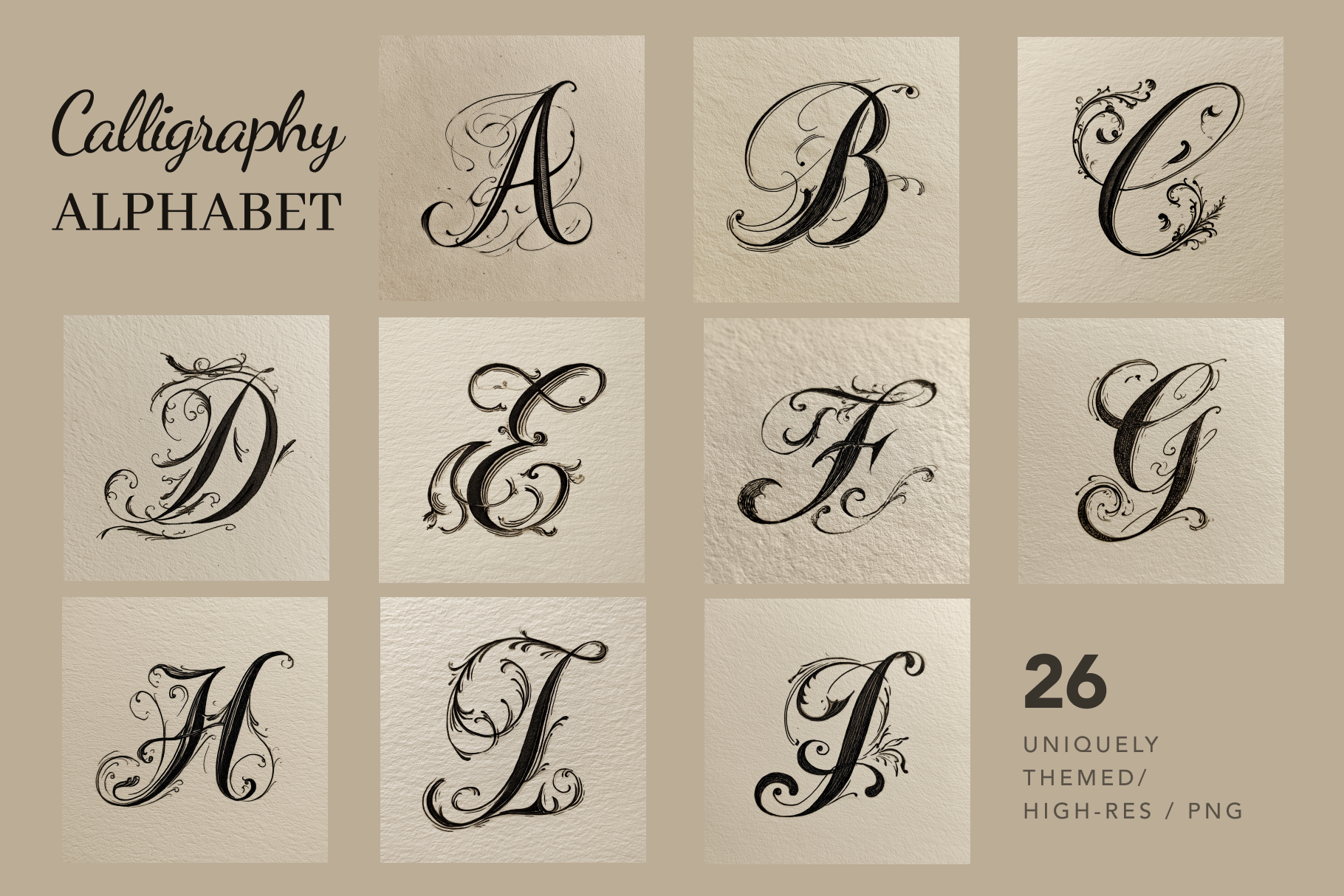 Calligraphy Alphabet