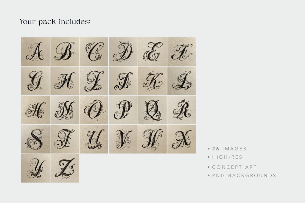 Calligraphy Alphabet