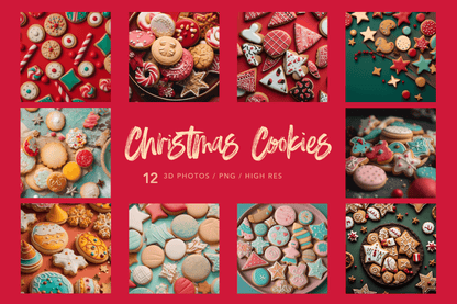 Beautifully decorated Christmas cookies
