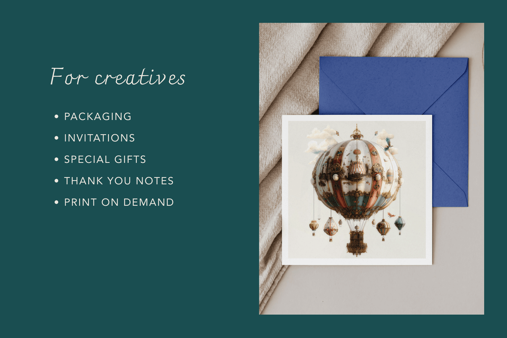 Circus Dreams - Vintage Hot Air Balloons - Typedreams  