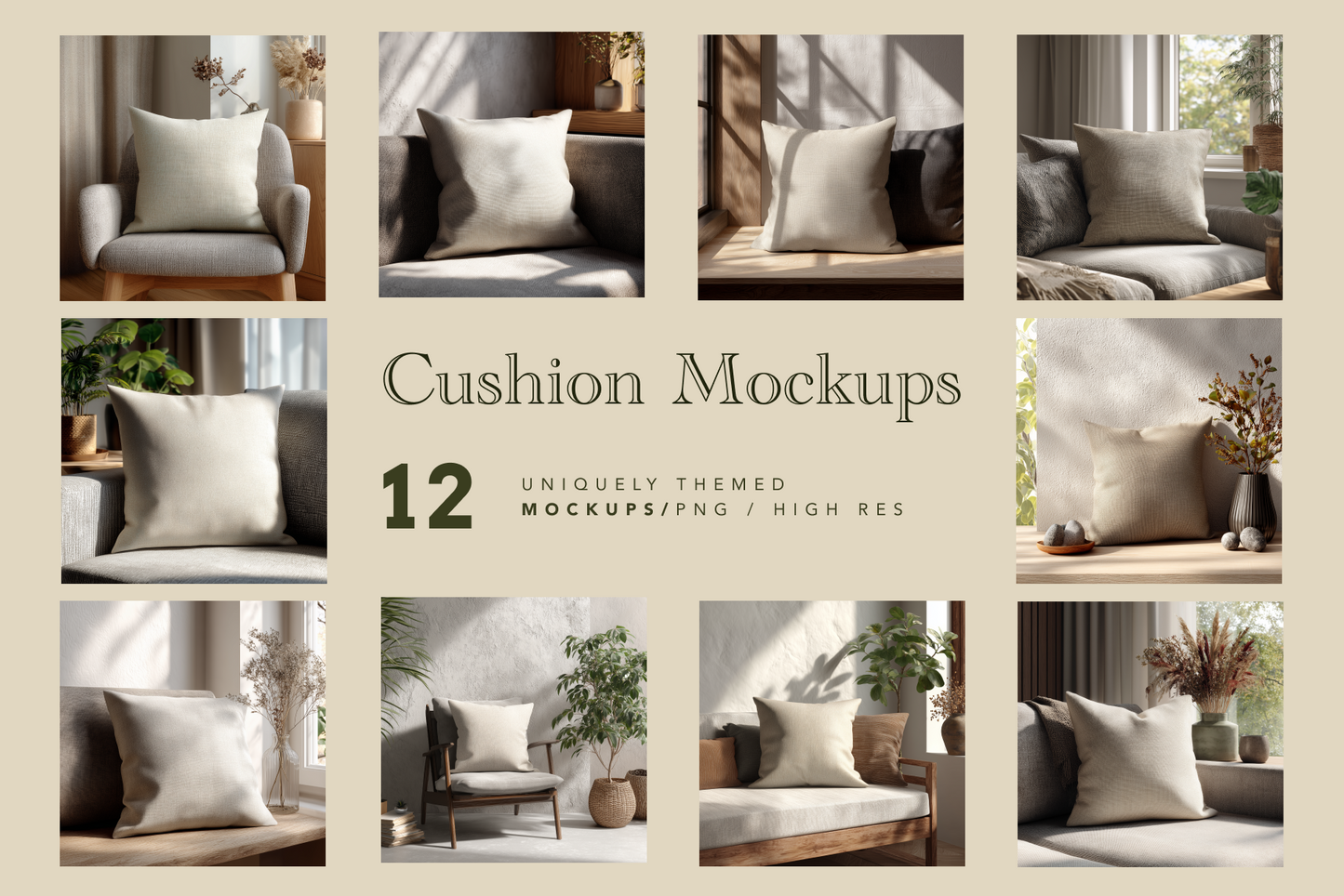 Cushion Mockups - Stock Images
