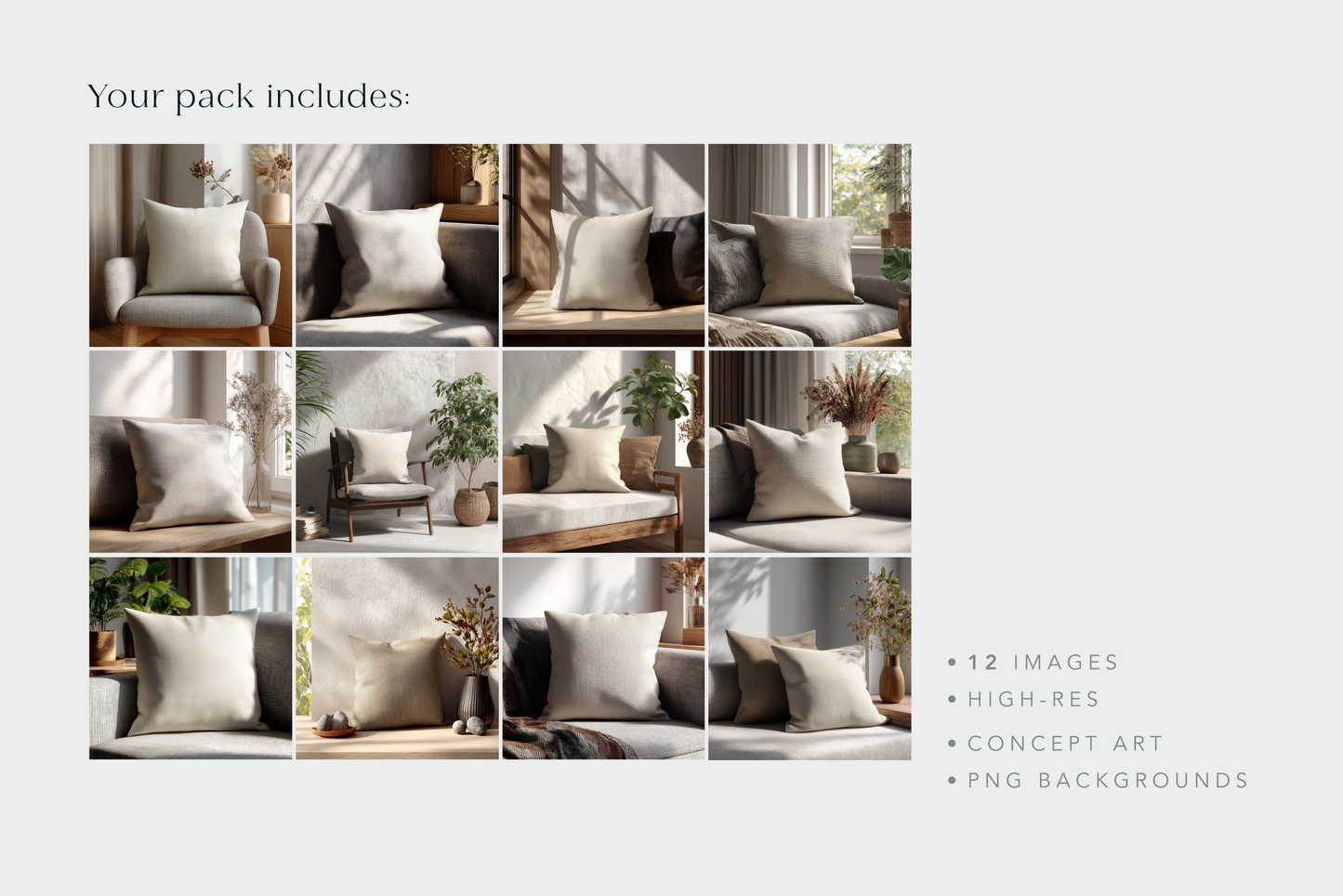 Cushion Mockups - Stock Images