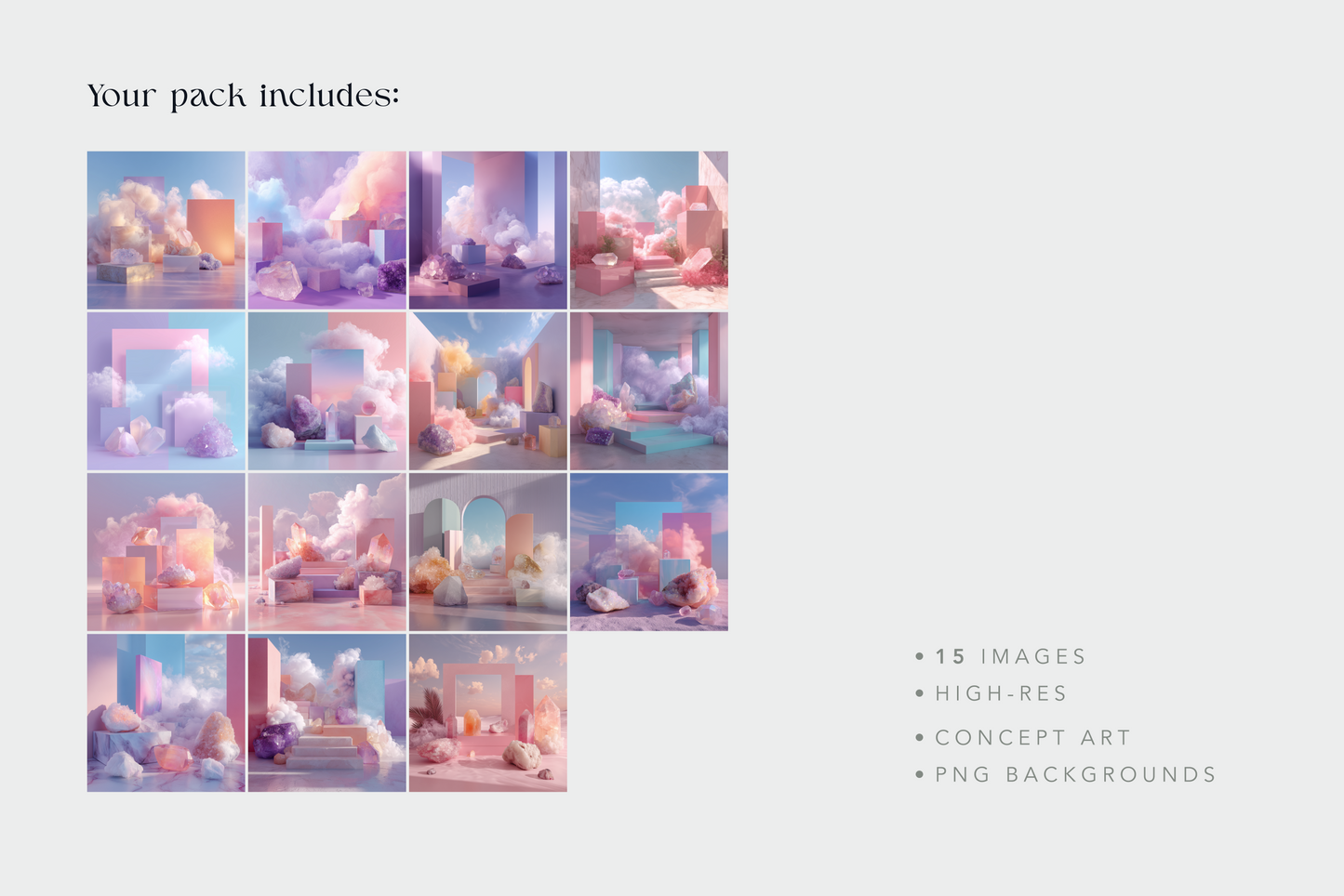 Dreamy Podiums - Stock Images