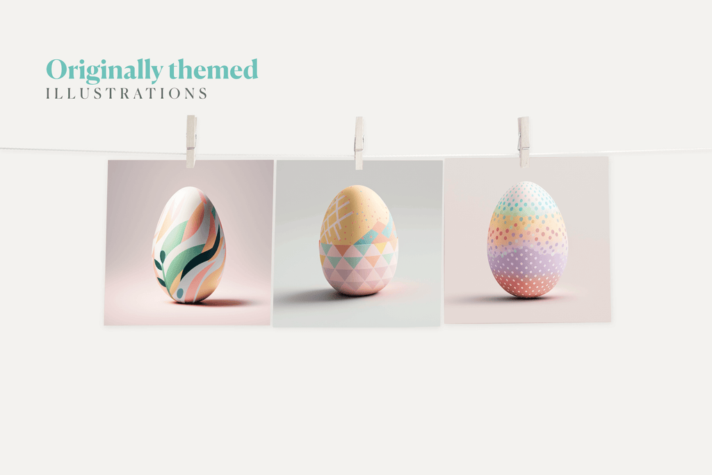 Easter Eggs Minimalist - Typedreams  
