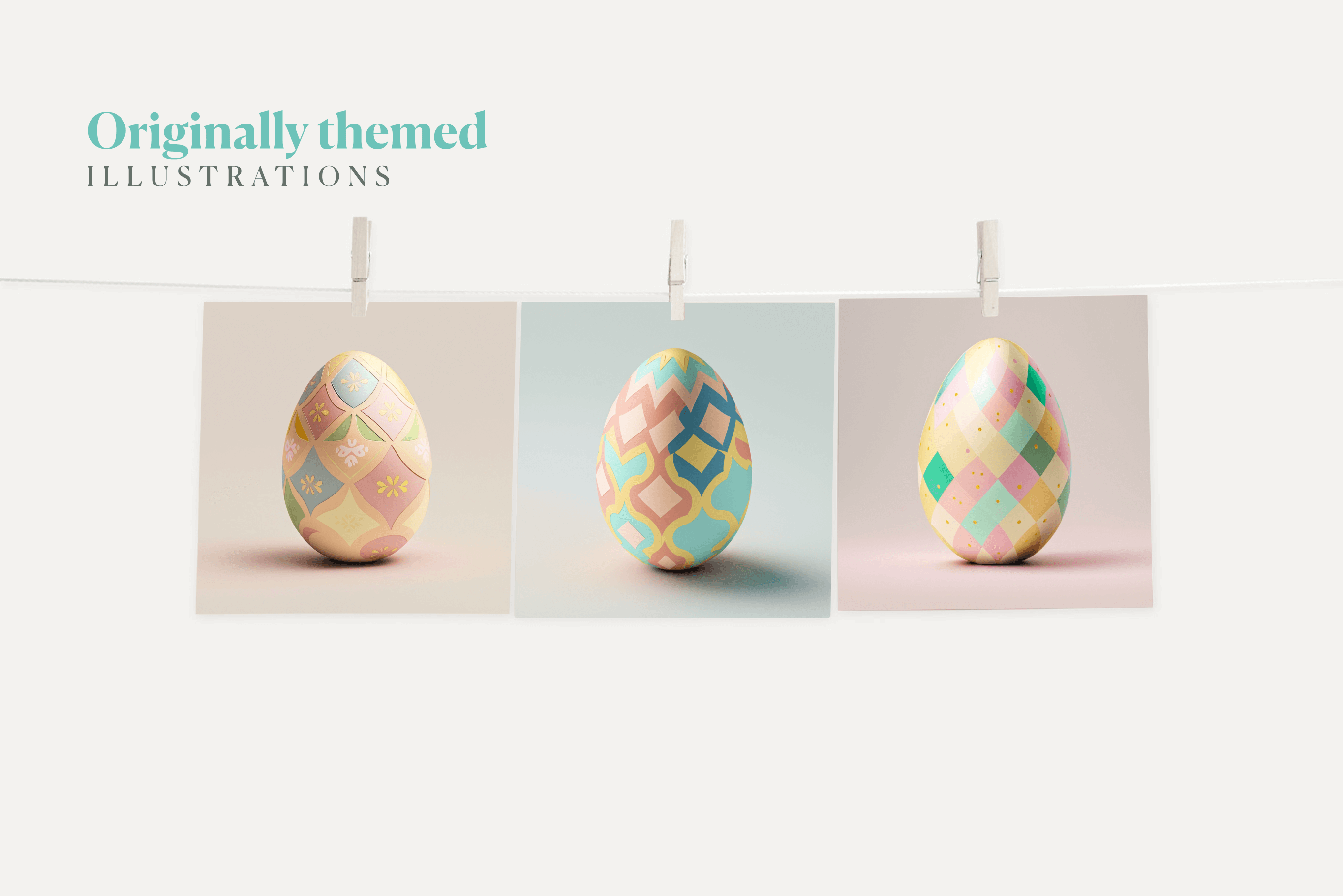 Easter Eggs Minimalist - Typedreams  