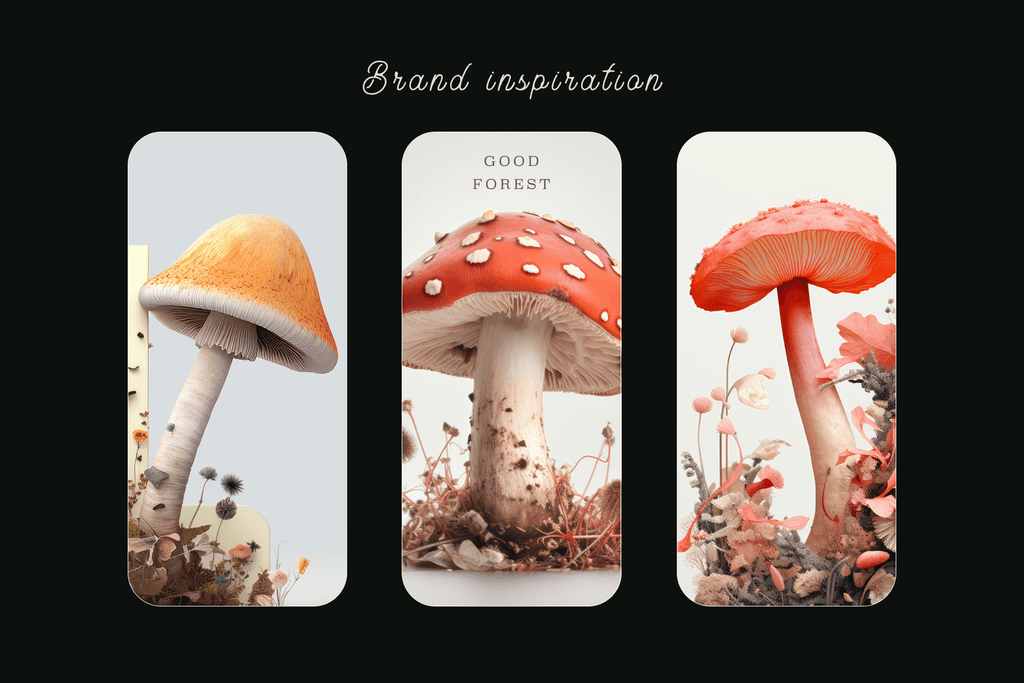 Fungal Magic - Forest Mushrooms - Typedreams  