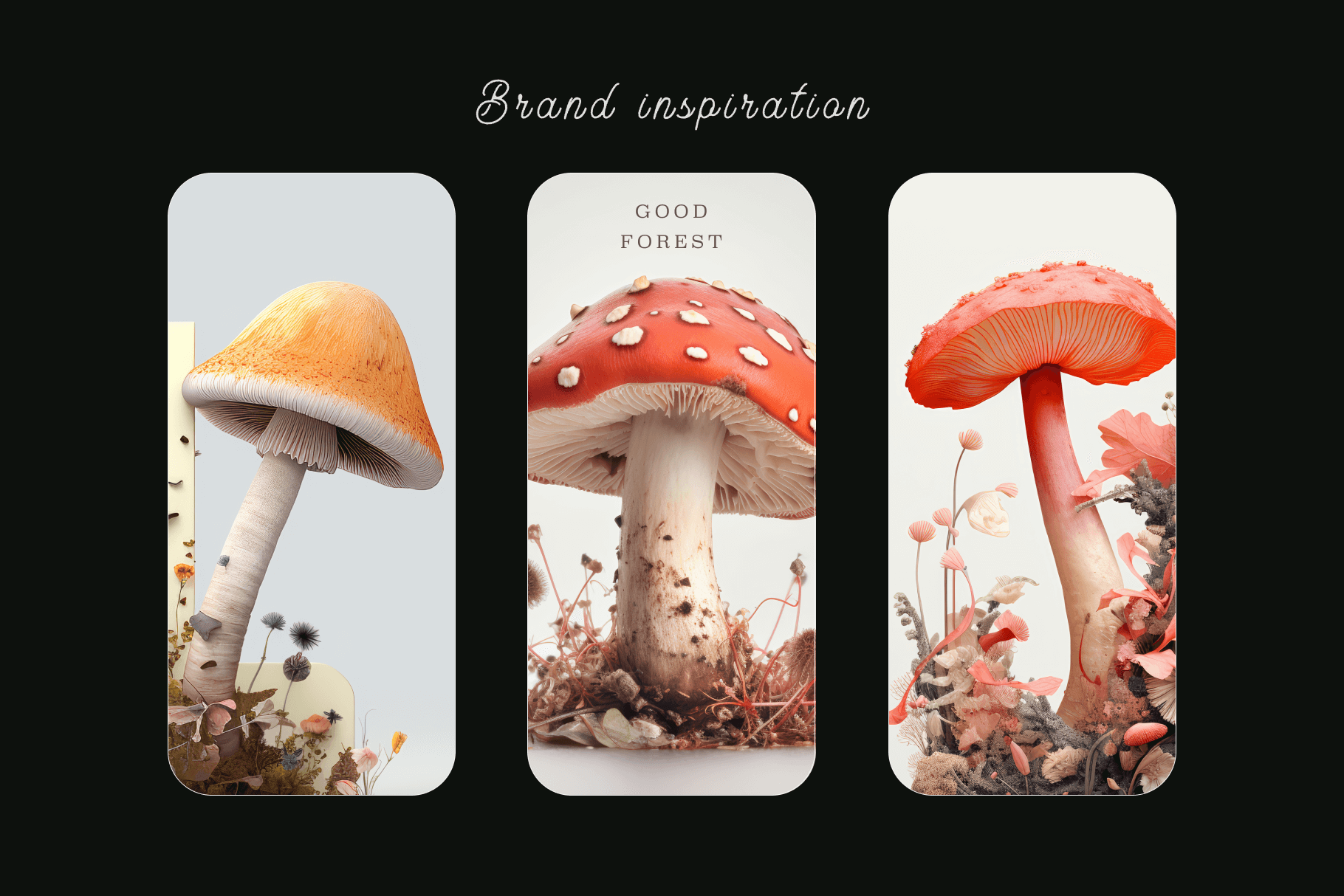 Fungal Magic - Forest Mushrooms - Typedreams  
