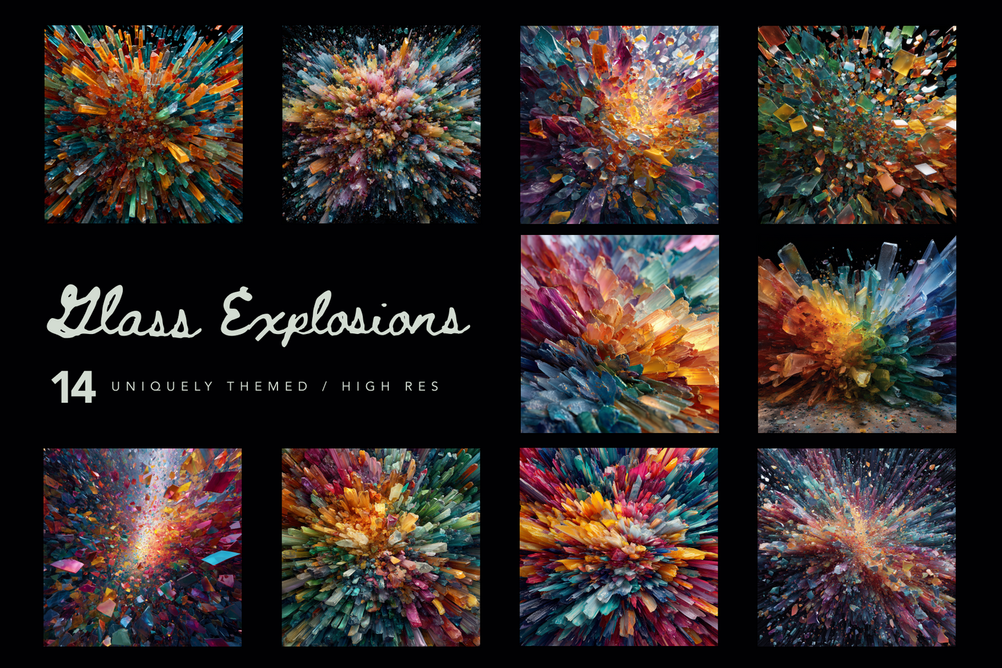 Glass Explosion - Stock Images