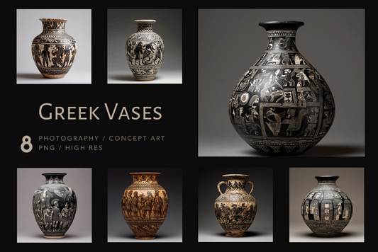 Greek Vases - Stock Images