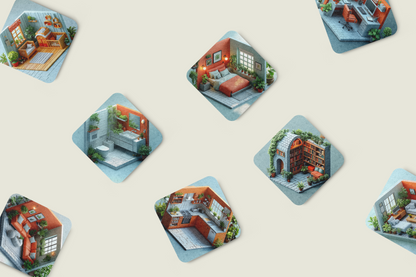 isometric house rooms