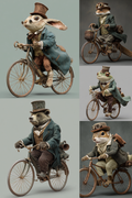 animals cycling