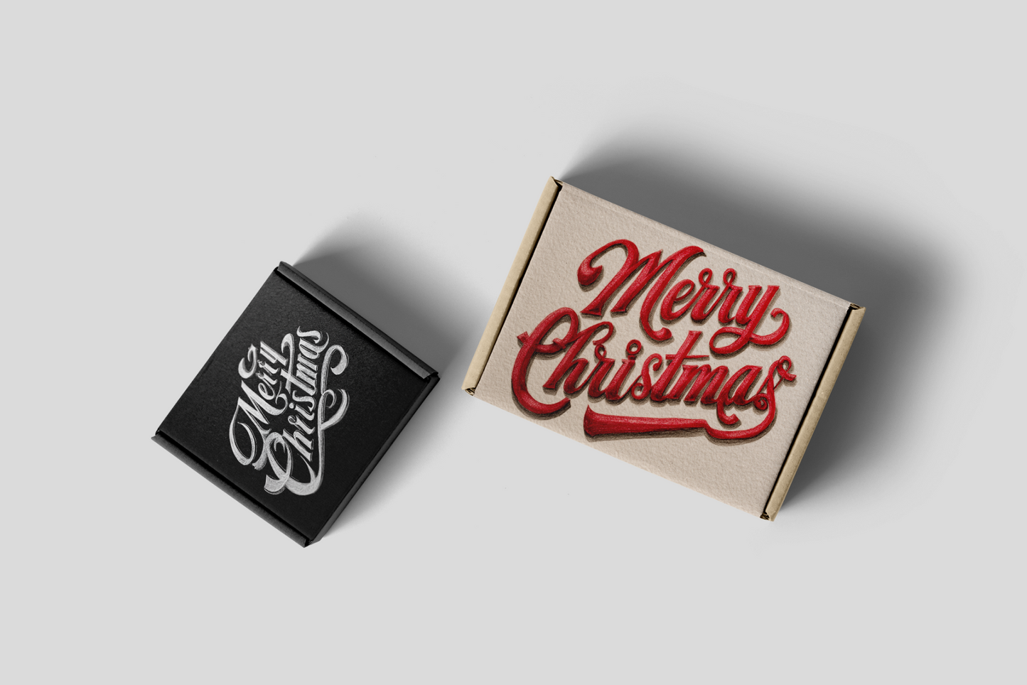 Merry Christmas Lettering - Stock Images