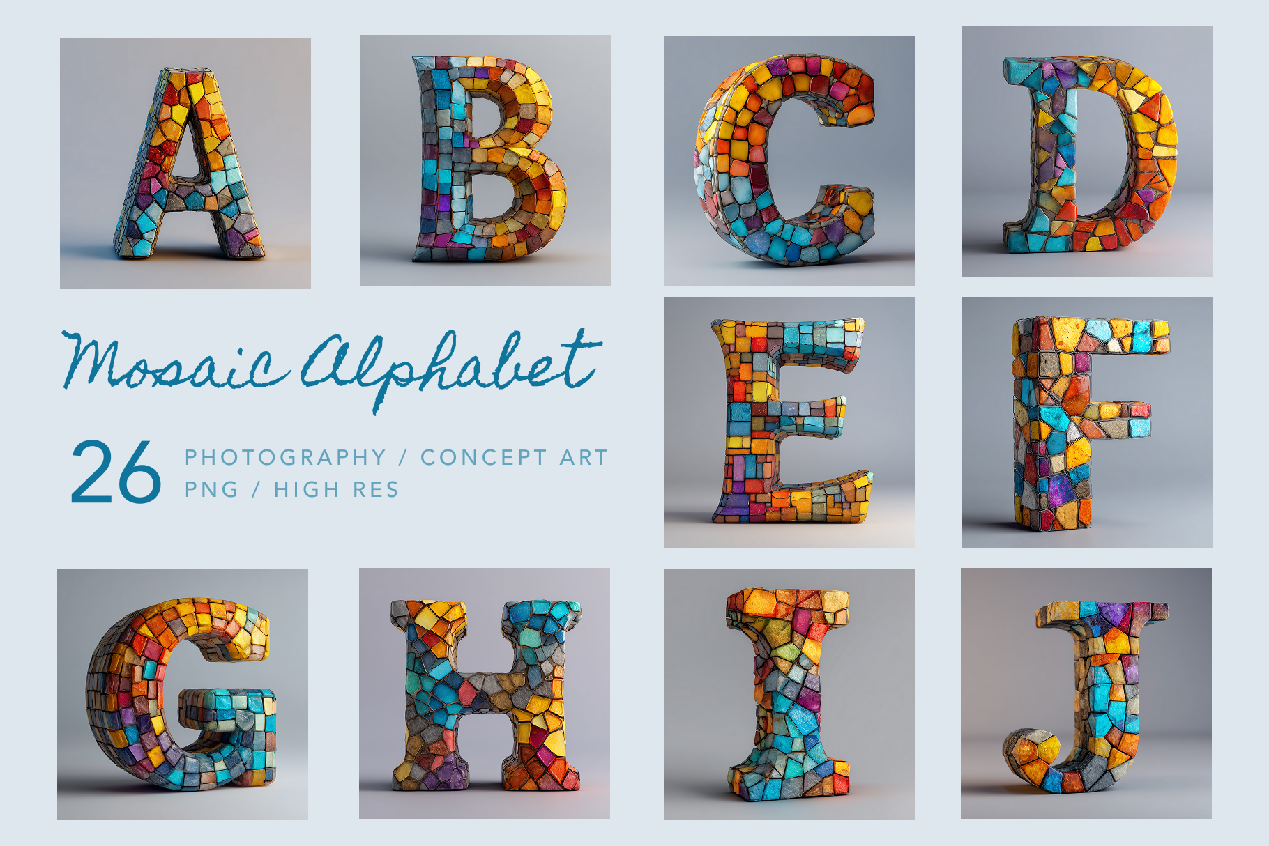Mosaic Alphabet