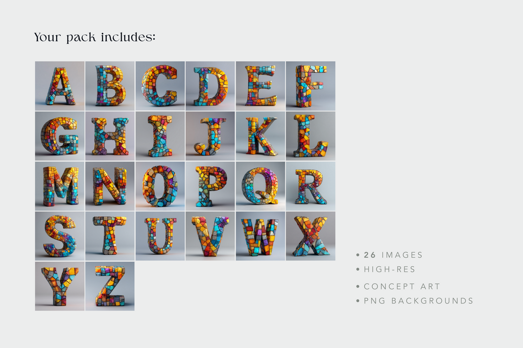Mosaic Alphabet