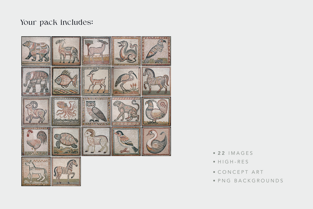 Mosaic Animals
